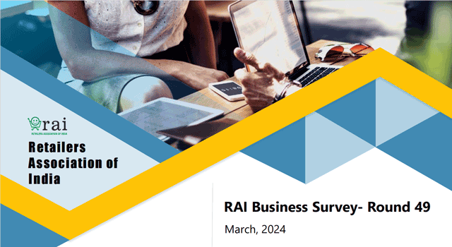 RAI RETAIL BUSINESS SURVEY INDICATES A GROWTH OF 8% IN MARCH 2024 VIS-A-VIS MARCH 2023
