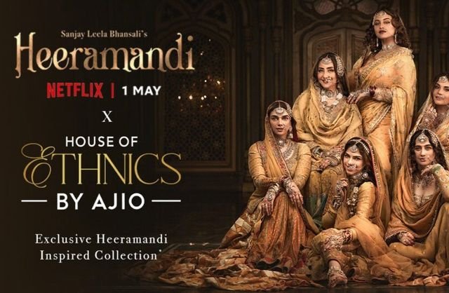 Ajio Launches Ethnic Collection Inspired By Heeramandi: The Diamond Bazaar.