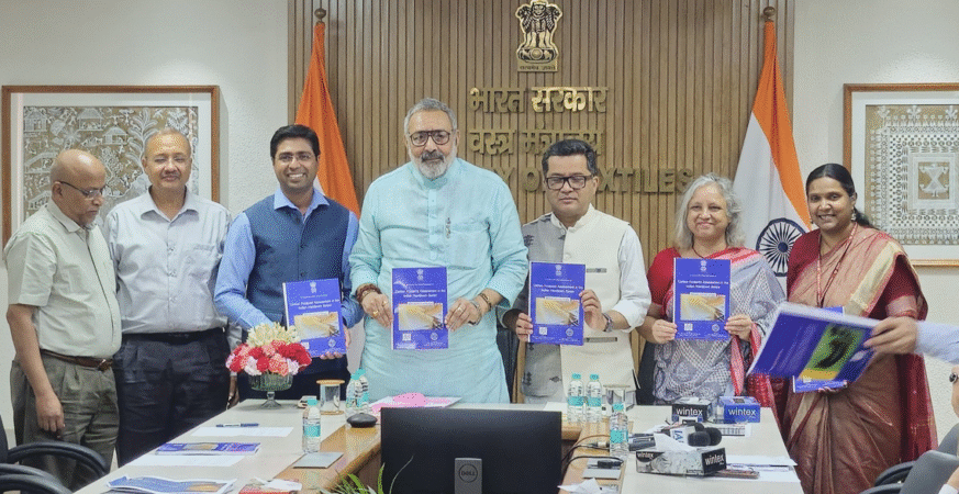 Giriraj Singh launches the book titled “Carbon Footprint Assessment in the Indian Handloom Sector”