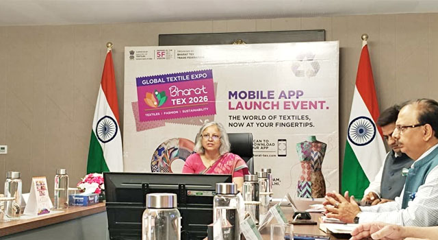 Neelam Shami Rao Launches Bharat Tex 2026 Mobile App