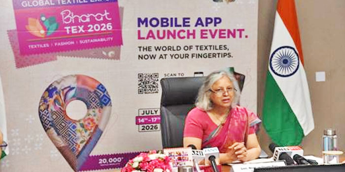 Neelam Shami Rao Launches Bharat Tex 2026 Mobile App To Boost Indian Global Textile Connect