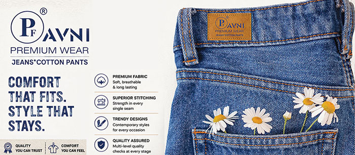 Denim and Cotton Pant brand PF AVNI by AVNI GARMENT from Howrah